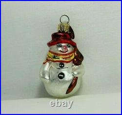 Vintage Christopher Radko Snowman Ornament Christmas