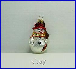 Vintage Christopher Radko Snowman Ornament Christmas