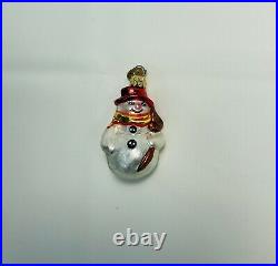 Vintage Christopher Radko Snowman Ornament Christmas