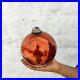 Vintage-German-Kugel-6-25-Orange-Round-Glass-Christmas-Ornament-Decorative-618-01-chj