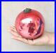 Vintage-German-Kugel-Pink-Red-Double-Shade-Christmas-Ornament-Heavy-Glass-4-25-01-gi