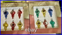Vintage Glass Christmas Ornaments Huge Lot Holiday Time Walmart Hand Crafted