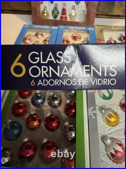 Vintage Glass Christmas Ornaments Huge Lot Holiday Time Walmart Hand Crafted