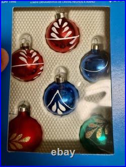Vintage Glass Christmas Ornaments Huge Lot Holiday Time Walmart Hand Crafted