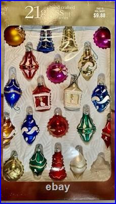 Vintage Glass Christmas Ornaments Huge Lot Holiday Time Walmart Hand Crafted