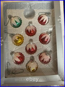 Vintage Glass Christmas Ornaments Huge Lot Holiday Time Walmart Hand Crafted