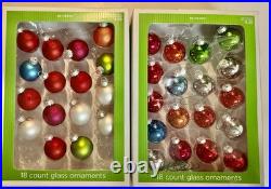 Vintage Glass Christmas Ornaments Huge Lot Holiday Time Walmart Hand Crafted