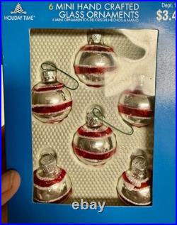 Vintage Glass Christmas Ornaments Huge Lot Holiday Time Walmart Hand Crafted