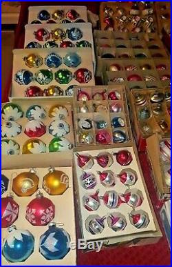 Vintage Glass Christmas Ornaments Lot of 207 Beauties