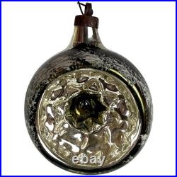 Vintage Indent Glass Christmas Ornaments Set of 9 including 3 Corning US of A