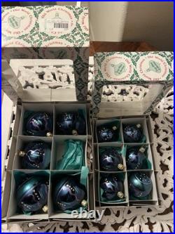 Vintage Inge Glas Hand Painted Glass Ball Set of 11 West Germany 2 and 3 inch