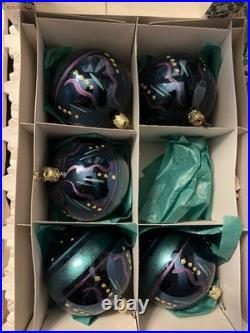 Vintage Inge Glas Hand Painted Glass Ball Set of 11 West Germany 2 and 3 inch