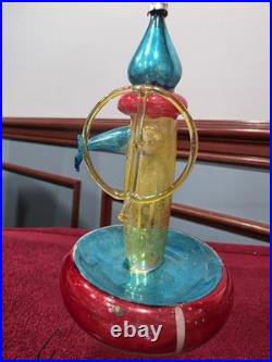Vintage Italian Glass Old Fashioned Gas Pump Christmas OrnamentVERY RARE