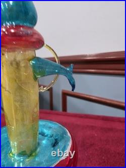 Vintage Italian Glass Old Fashioned Gas Pump Christmas OrnamentVERY RARE