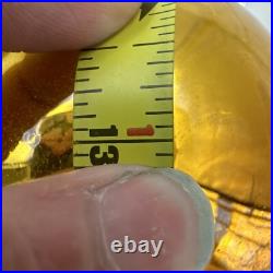 Vintage Kugel Mercury Glass Christmas Ornament Round Gold Original Germany