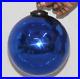 Vintage-Look-6-Round-Blue-Color-Glass-Kugel-Christmas-Ornament-Decorative-01-dlec