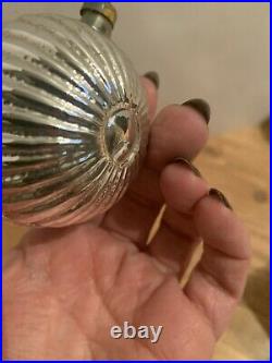 Vintage Lot 5 Diorama Mercury Glass Ornaments Japan Christmas Tree Deer MCM Bulb
