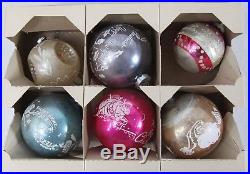 Vintage Lot (71) Mercury Glass Christmas Ornament Original Boxes Shiny Brite
