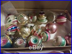 Vintage Lot Christmas Ornaments Mercury Glass Poland Germany USA Shiny Brite