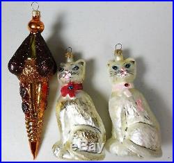 Vintage Lot of 24 Christopher Radko Glass Christmas Ornaments Some Retired
