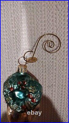 Vintage Lot of 3 Christopher Radko Glass Christmas Ornaments, 7 In Length