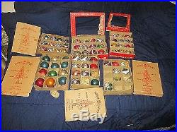 Vintage Mercury Glass Christmas Ornament Made in USA MIXED LOT