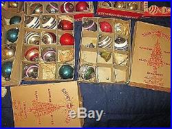 Vintage Mercury Glass Christmas Ornament Made in USA MIXED LOT