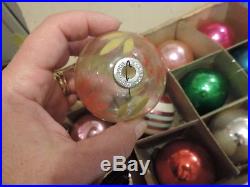 Vintage Mercury Glass Christmas Ornaments Lot Most Shiny Brite USA Made