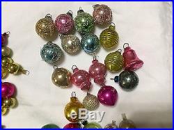 Vintage Mercury Glass Feather Tree Christmas Ornaments 130 Plus