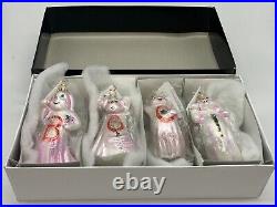 Vintage NEW Christopher RADKO 1999 THE BOO BOYS! 99-056-0 Set/4 Glass Ornaments