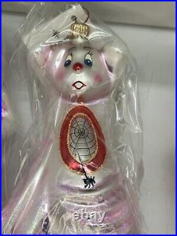 Vintage NEW Christopher RADKO 1999 THE BOO BOYS! 99-056-0 Set/4 Glass Ornaments