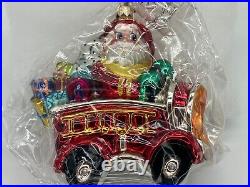 Vintage NEW Christopher RADKO 2000 RED HOT HOLIDAY Ornament 00-297-0 Poland Fire