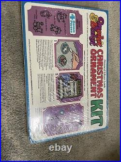 Vintage NOS Makit & Bakit 28 Piece Stained Glass Christmas Ornament Kit 2528