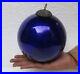 Vintage-Old-Heavy-Glass-Cobalt-Blue-Kugel-Christmas-Ornament-Collectible-01-fj