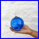 Vintage-Old-Kugel-Heavy-4-25-Blue-Glass-Round-Christmas-Ornament-Germany-562-01-gvx