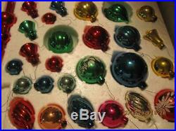 Vintage Paragon 65 Pak Glass Ornament Christmas Collection Asst Color shape size