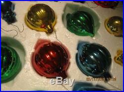 Vintage Paragon 65 Pak Glass Ornament Christmas Collection Asst Color shape size