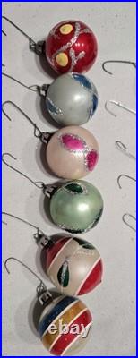 Vintage Poland Christmas Ornaments Glass Hand Painted Lot Of 16. Fantasia