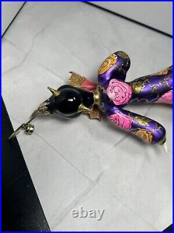 Vintage Rare Radko FAN DANCER Glass GEISHA Lady Ornament