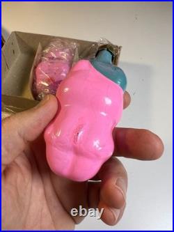 Vintage Russian USSR Glass Christmas Ornament Set THREE LITTLE PIGS Konakovo NOS