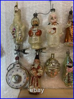 Vintage Set of 12 Soviet-Era New Year Ornaments and Garland USSR Vintage Set of 12 Soviet-Era New Year Ornaments and Garland USSR
