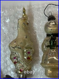 Vintage Set of 12 Soviet-Era New Year Ornaments and Garland USSR Vintage Set of 12 Soviet-Era New Year Ornaments and Garland USSR