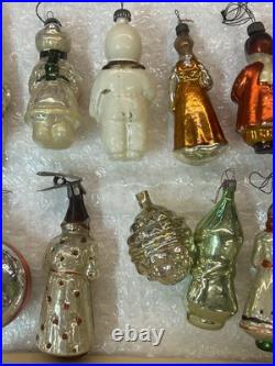 Vintage Set of 12 Soviet-Era New Year Ornaments and Garland USSR Vintage Set of 12 Soviet-Era New Year Ornaments and Garland USSR