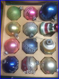 Vintage Shiny Brite Christmas Glass Balls Ornaments Hugh lot