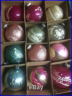 Vintage Shiny Brite Christmas Glass Balls Ornaments Hugh lot