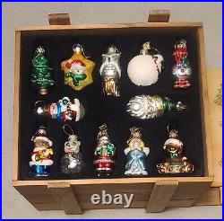 Vintage Thomas Pacconi 2002 Classic 36 piece glass ornament set complete