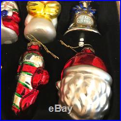 Vintage Thomas Pacconi Classics Christmas Blown Glass Ornaments Set of 12