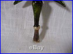 Vintage Tree Topper Mercury Glass INDENT Ornament for Feather Christmas Tree