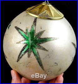 Vintage Vienna Austria Hand Painted Eggeling Kugel Christmas Glass Ball Ornament