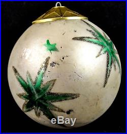 Vintage Vienna Austria Hand Painted Eggeling Kugel Christmas Glass Ball Ornament